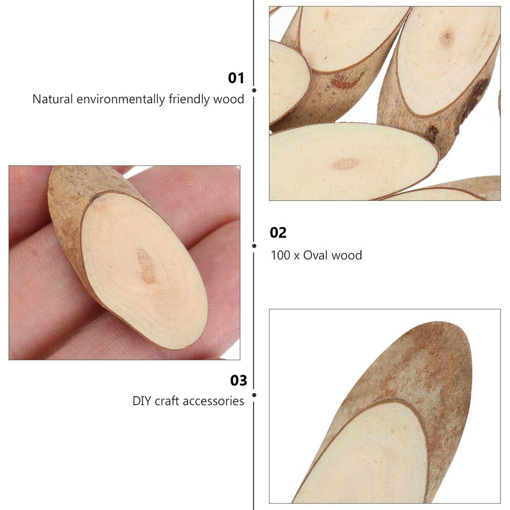20 Pcs 4-5Cm Oval Wood Slices Natural Pine Diy Wooden Circles For Craft Wedding Decor Log Discs Handmade Coasters