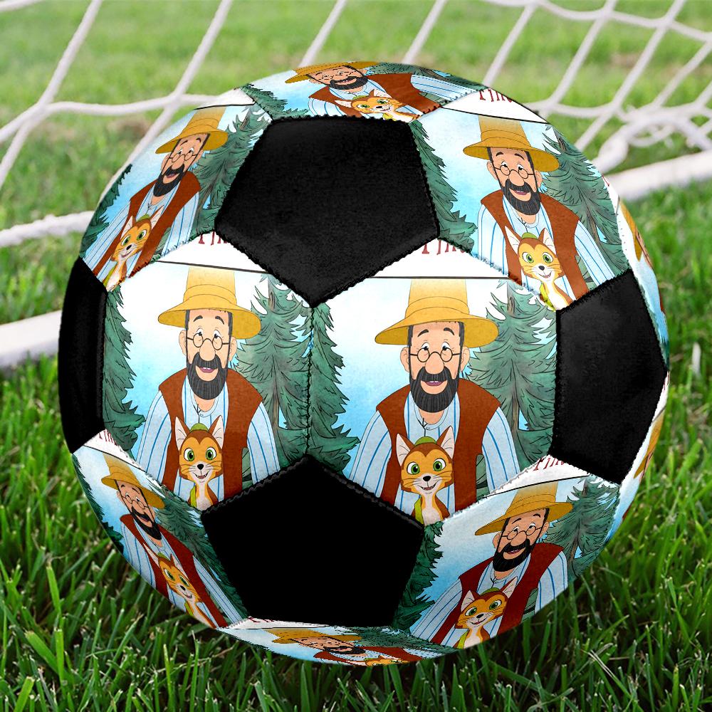 Pettson and Findus Theme Size 5 Soccer Ball, Suitable for Both Indoor and Outdoor Matches, a Gift Suitable for Everyone.