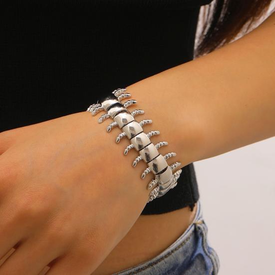 Men Bracelet Adjustable Chain Length Comfortable Fit Punk-Style Insert Design Bracelet Men Women Jewelry