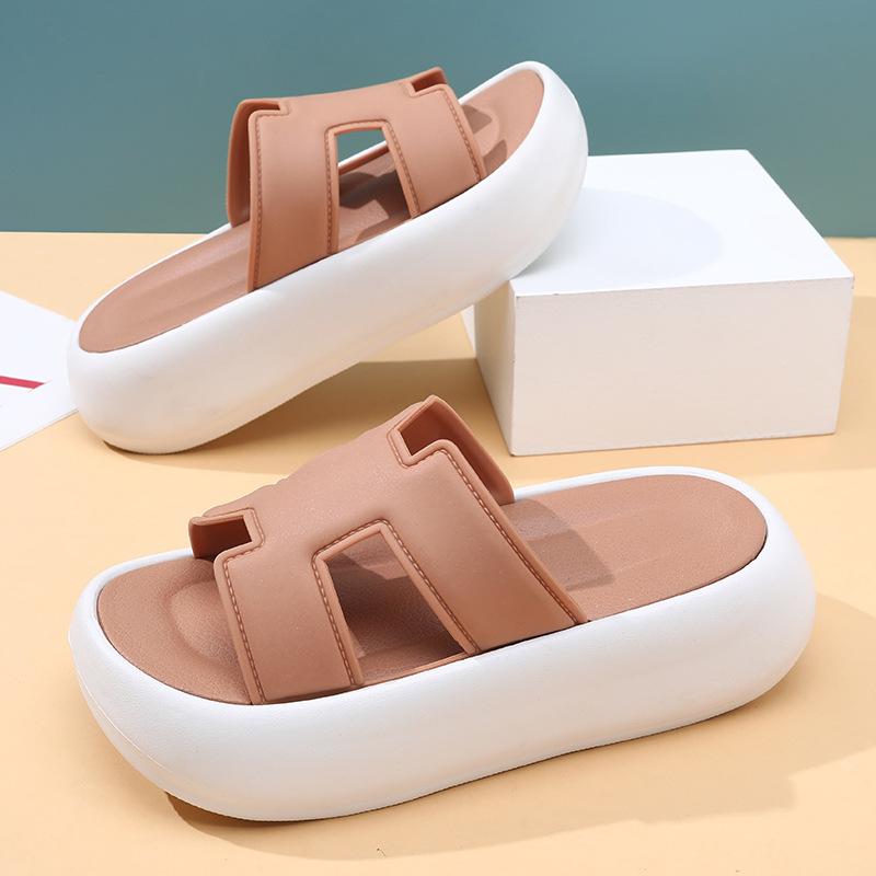 Summer women's fashion non-slip wear-resistant thick bottom heightening versatile casual thin word sandals