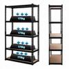 Regał Magazynowy Garażowy Czarny 5 Półek 875Kg 180X90X30 Szybki Montaż