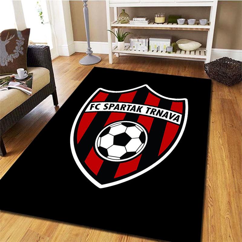 FC Spartak Trnava Teppich für Wohnzimmer Schlafzimmer Zuhause Sofadekoration, Kinderspiel Rutschfeste Bodenmatte