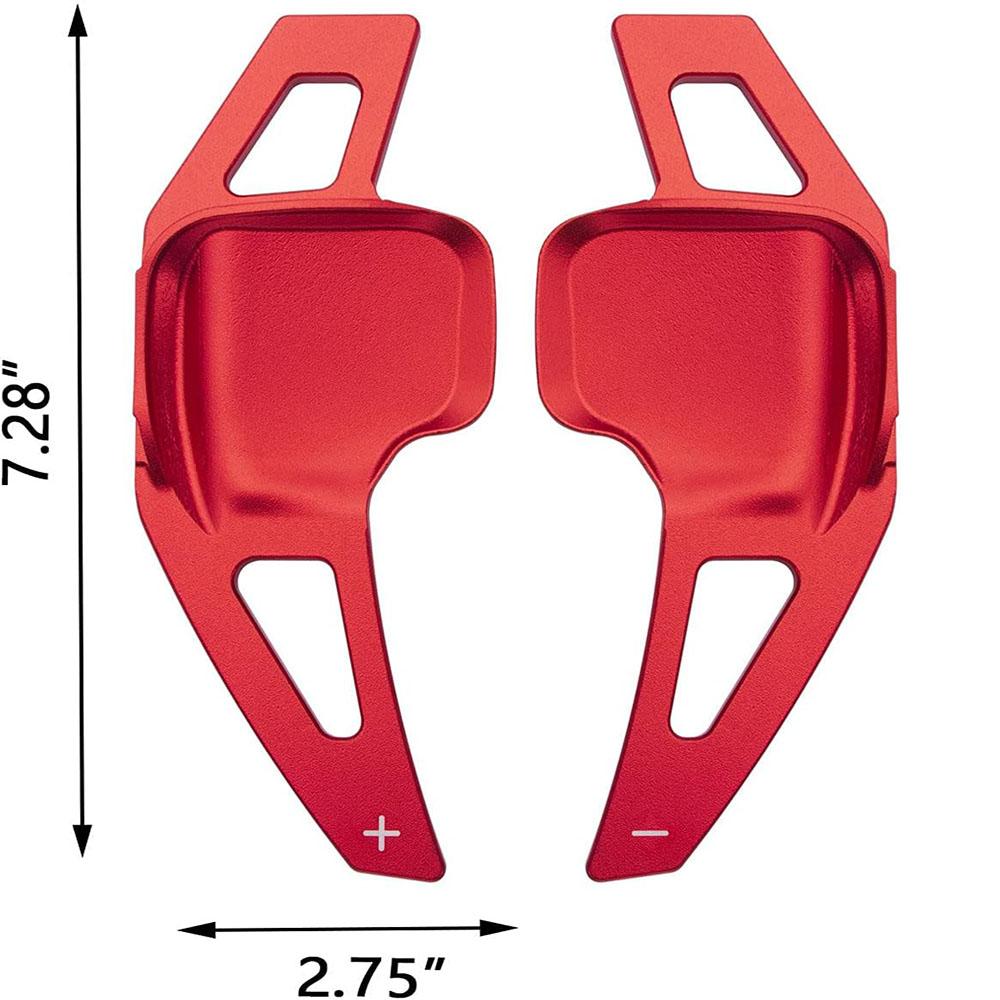 1 Pair Steering Wheel Paddle Shifter Extension Cover Red For BMW F22 F30 F31 F32