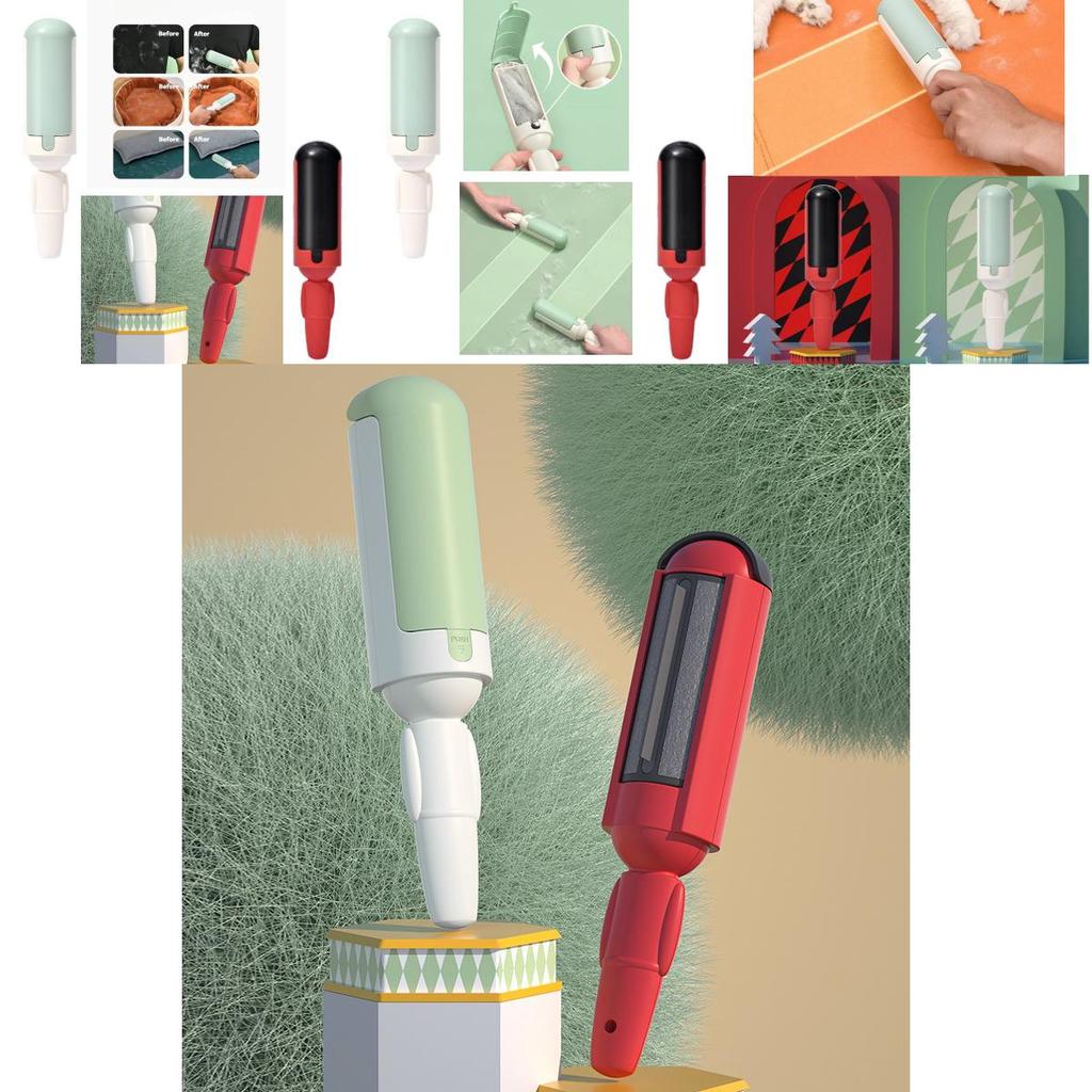 Éliminateur de Poils d'Animaux Vêtements Statique Multi-usage Brosse Double Face à Rouleau Pour Chats et Chiens
