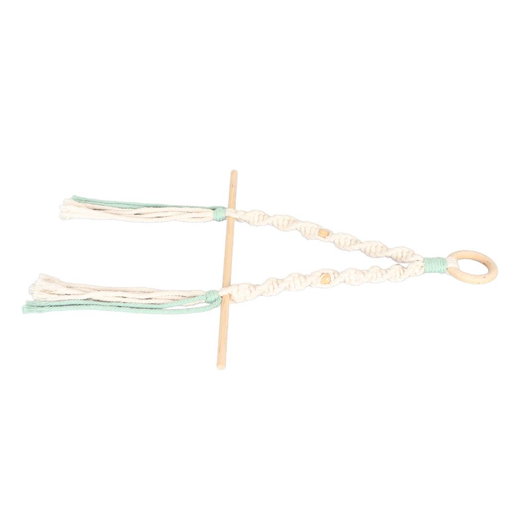 Makramé Papirhåndkleholder Enkel Elegant Enkel Installasjon Bomullsrep Håndkleholder for Bad