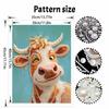 Pearl painting kit DIY cute cow portrait home decoration painting