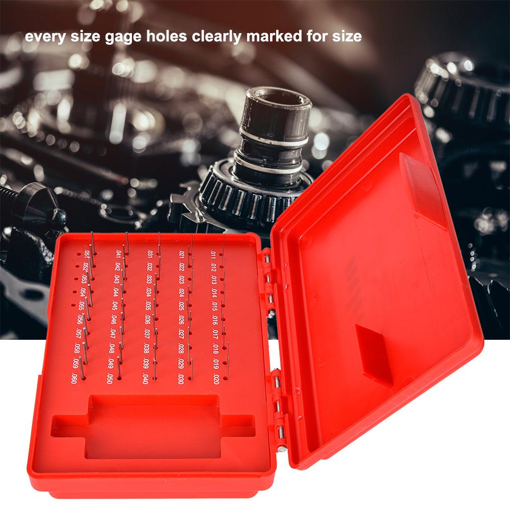 50Pcs Set M0  0.011 0.060 Inch Steel Plug Pin Gage Set 0.0002 Inch Precision