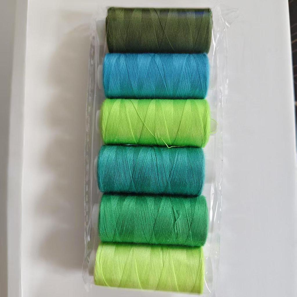 36-Color Polyester DIY Sewing Thread Set - 400 Yards with Bobbins