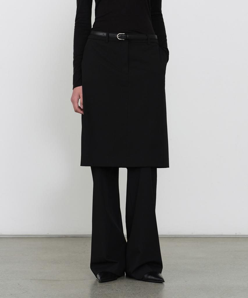 MUSINSA STANDARD WOMAN Women'S Skirt Layered Slacks [Black]