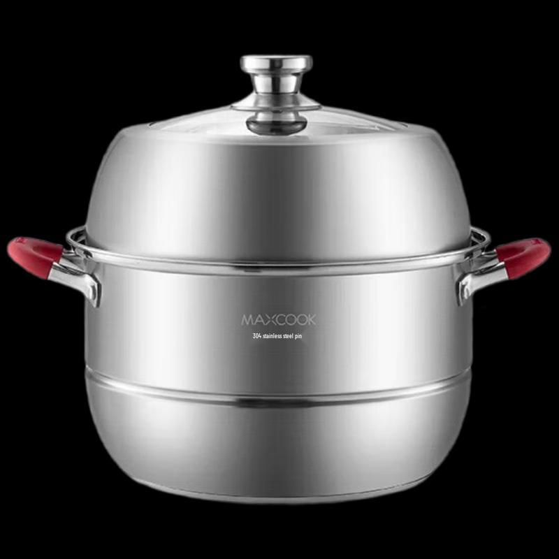 Meichu 304 Stainless Steel 2-Layer Soup Steamer Pot