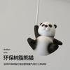 Nordic Creative Panda Bedroom LED Ceiling Lamp Living Room Children's Cartoon Animal Unique Art Decorative Lighting Fixture