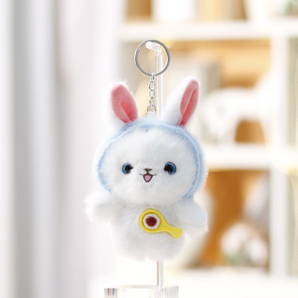Plush Dog Toy Keychain For Girls Cute Animal Bag Charm With Polyester Filling
