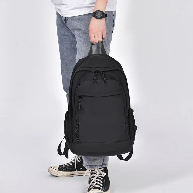 A 14 Inch Male And Female Large Capacity Laptop Backpack College Students Schoolbag Casual Trendy Backpack Fashion Travel Bag