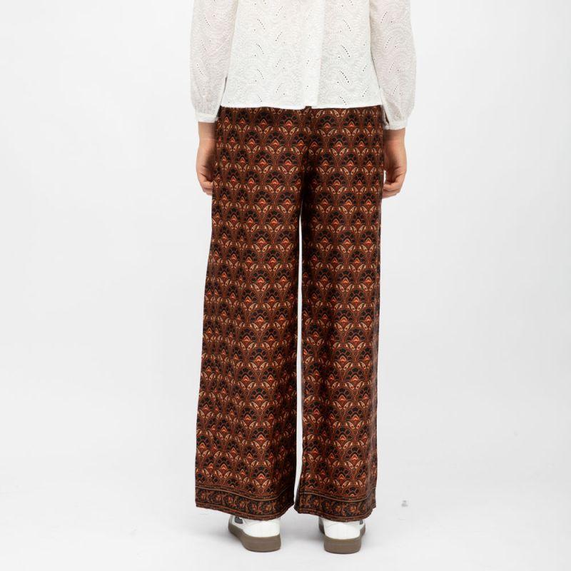 Pantalon noir droit imprimé penny Femme LA PETITE ETOILE