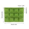 12 Pockets Hanging Wall Planter Bag Degradable Vertical Greening Planter  Outdoor Gardening