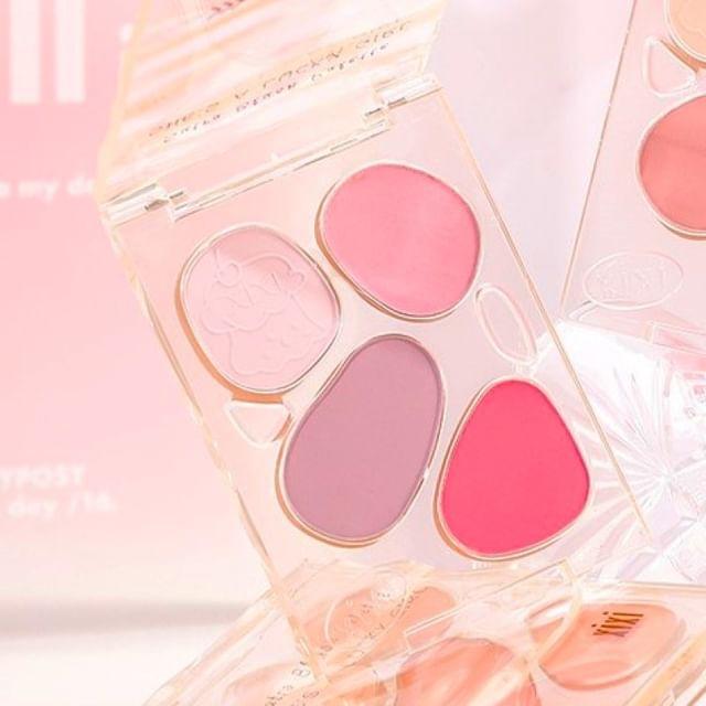 xixi - Floating Clouds Custard Four Color Blush - Little Purple