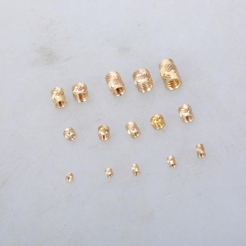 Pack of 335/360 Sturdy Brass Threaded Inserts M2toM6 Knurled Nut for Secure Fastening In Electronics and Plastics