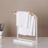 Stable Bathroom Towel Holder Double Bar Towel Drying Rack New Washcloth Hanger  Kitchen