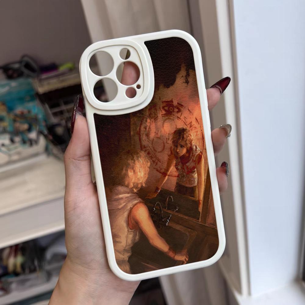 Horror Games Silent Hill Phone Case For Iphone 16 15 14 12 13 Pro Max 11 Mini Xs Puls Lambskin Silicone Cover
