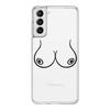 Boobs Art Print Phone Case For Samsung Galaxy S23 S22 Ultra S20 S21 FE 5G S10 S10E S9 S8 Plus 4G Soft Silicone Clear Back Cover