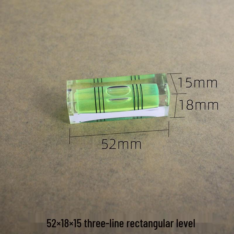 Magnetic Level Keychain with Bubble Ruler and Bead Accents