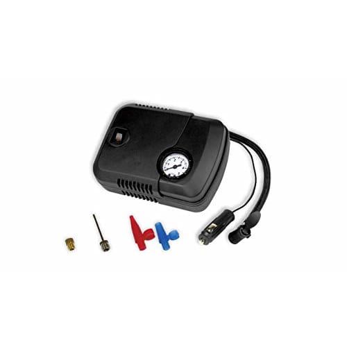 Emerson Air Compressor DC12V Maximum Pressure 500kPa Discharge Volume 9L/Min Cords and Adapters Are Stored In the Main Body For Motorcycles, Bicycles,