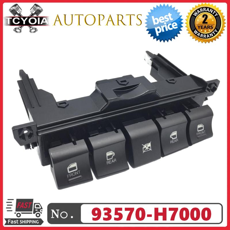New Car Power Window Switch 93570-H7000 93570H7000 93570-H7000WK 93570H7000WK For Kia Soluto 2018+