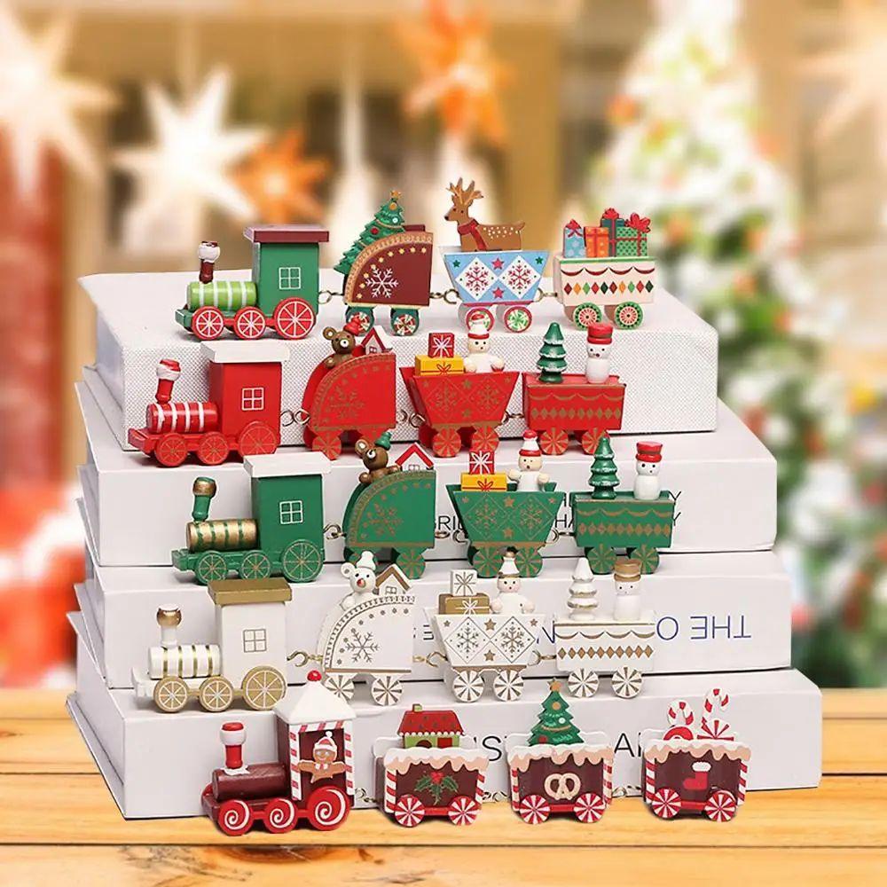 Christmas Train Merry Christmas Decorations For Home 2026 Cristmas Ornament Xmas Navidad Noel Gifts Happy New Year 2026 Gifts