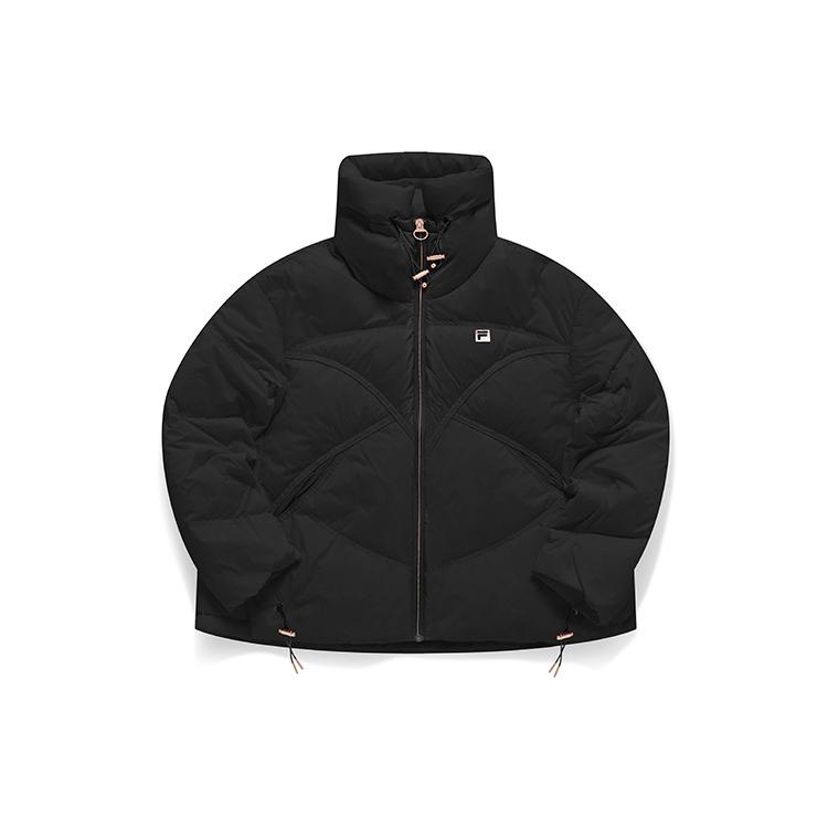 New FILA Athletics Down Jackets Women's Pitch Black A11W141917F-BK