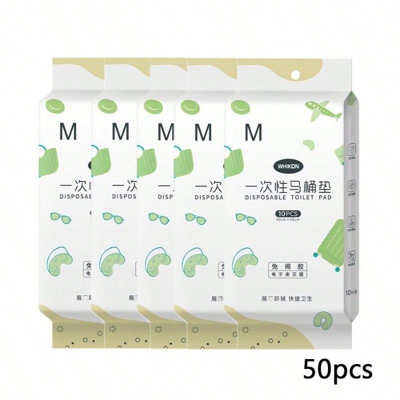 10/20/30/50 Pieces Disposable Toilet Seat Covers With Waterproofing Portable Travel Packaging Suitable For Bathroom Decor Summer