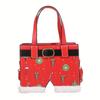 Chic Christmas-Themed Women'S Crossbody Bag  Faux Leather Zip Closure Versatile & Trendy
