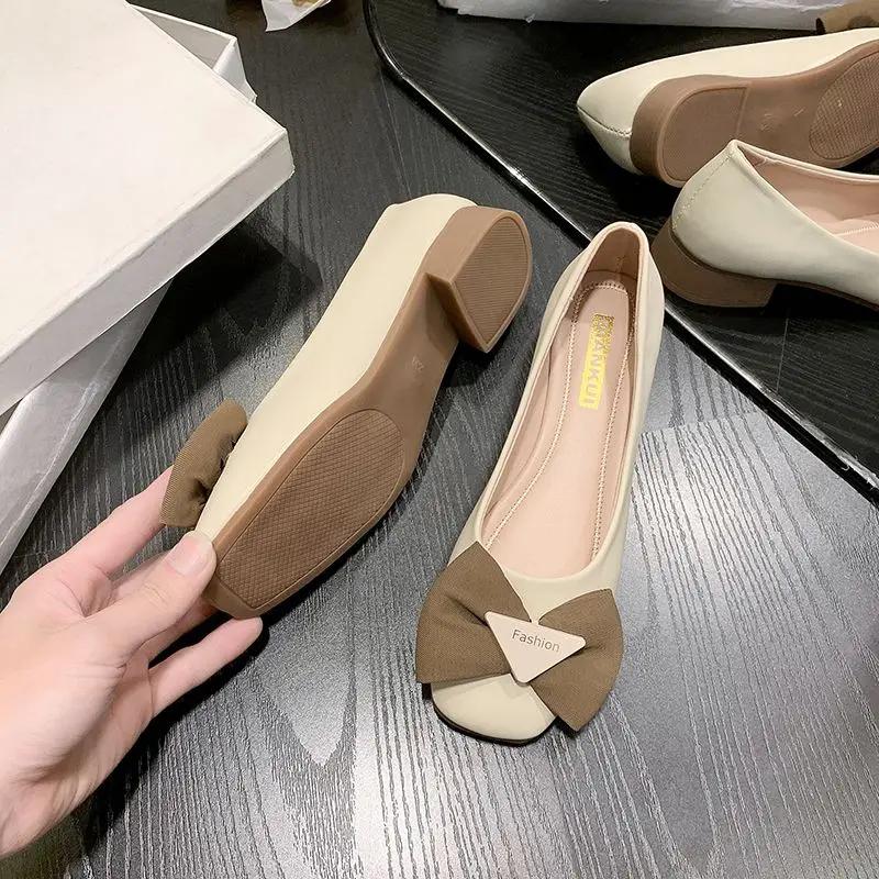 Woman Flats With Bow Lastest Korean Style Shoes for Women Beau Today Wholesale Quick Delivery Chic Point Summer Spring