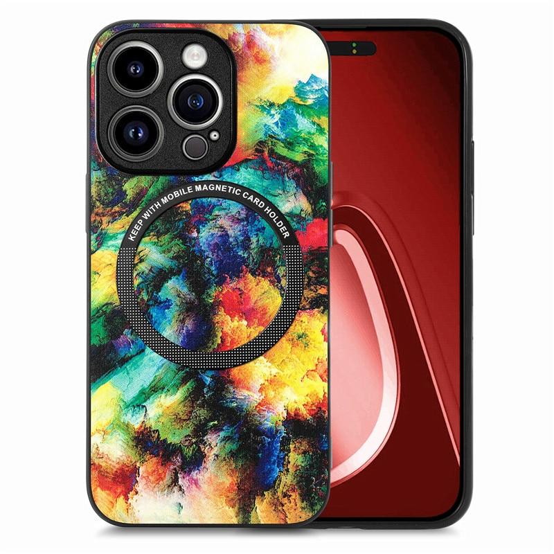 Bunte kabellose Lade-Handyhülle für iPhone 15 Pro Max 14 Plus 13 12 11 SE X für Samsung Galaxy S24 Ultra S23 S21 FE A35 A15 A54 A34 A53 Cover