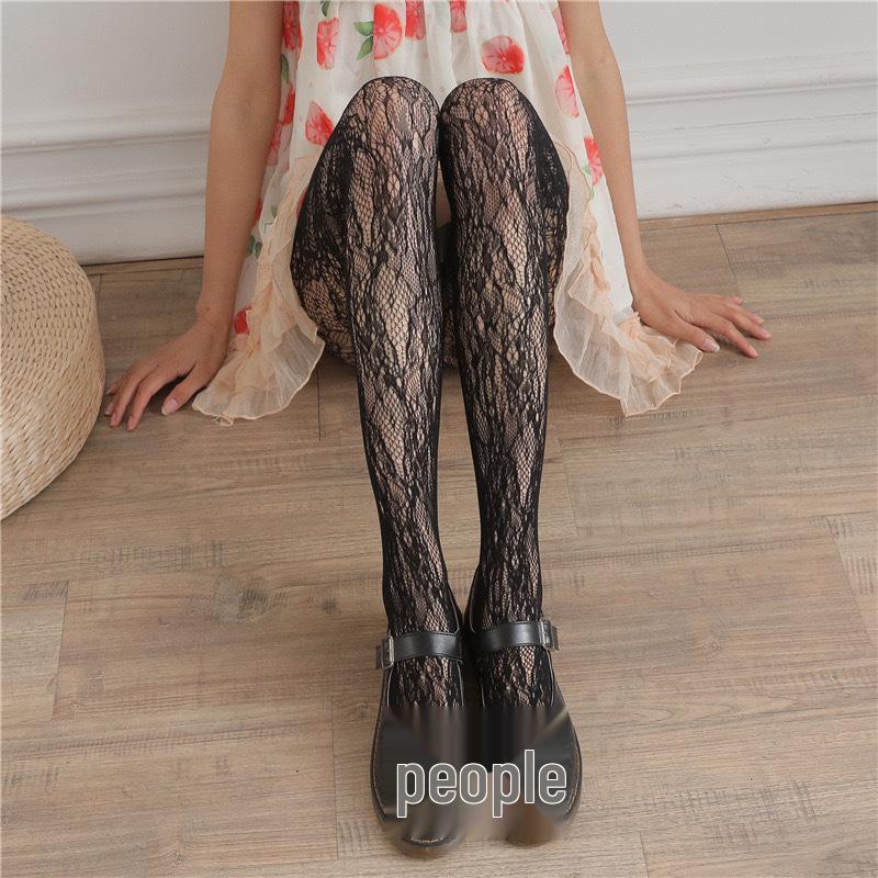 Spicy Y2K Cutout Lace Fishnet Stockings - Spring/Summer