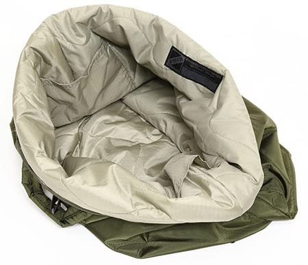 J-TECH US Military Style 1970s Helmet Bag with Shoulder Strap, 11L (FOLIAGE GREEN), for U.S. Air Force, Motorcycle, Tactical, and Survival Use