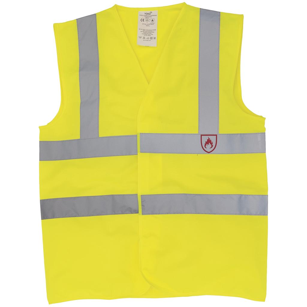 Yoko Flammhemmende Hi-Vis Ärmellose Weste