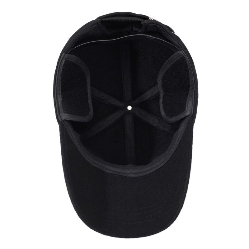 Herren Herbst Winter Wollmütze Kappe Mittelalterliche und Ältere Dicke Warme Ohrenschutz Baseballkappe