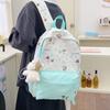 Schoolbag College Wind Junior High School Student Dachshund Dog Backpack Outdoor Travel Girl Backpack Contrasting Color Fashion Travel Bag