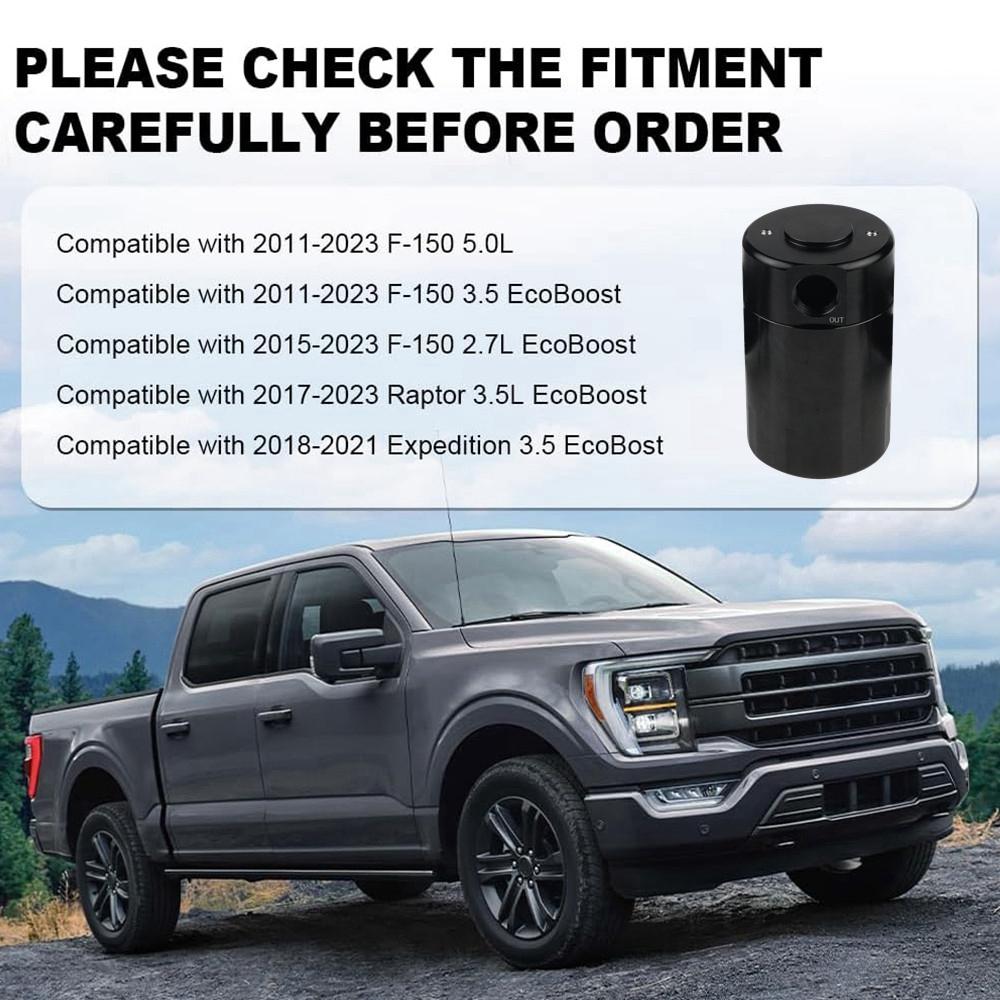 Oljeavskiljare Luft-Oljefilter Kit Passar för 2011-2023 Ford F-150 2017-2023 Raptor 2018-2021 Expedition