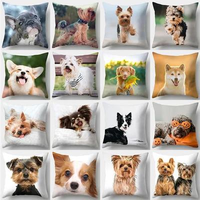 1 sztuka Pies Wzór Poszewka Sofa Home Decor Samochód Artykuły biurowe Poduszka na zewnątrz