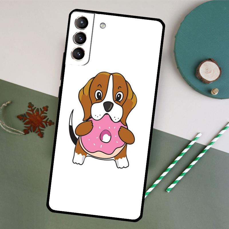 The Beagles Funny Cartoon Dog Phone Case For Samsung Galaxy S26 S23 Ultra S20 S21 S22 S24 S25 Plus S10 S25 FE Back Cover