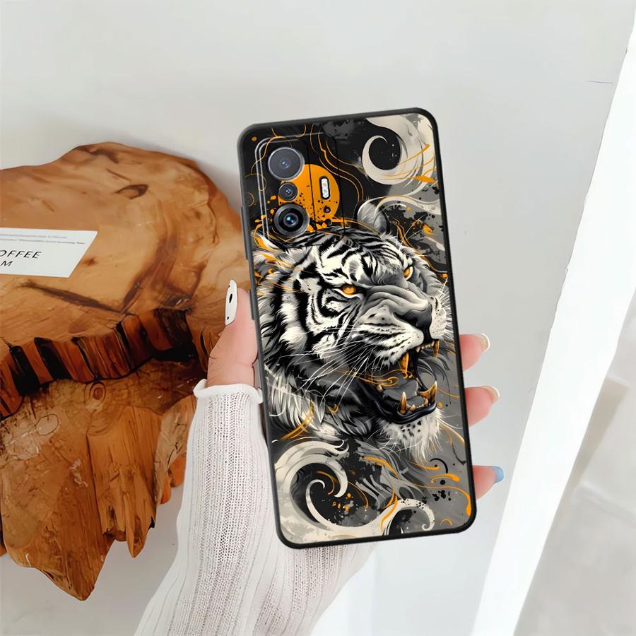 Cool Silver Tiger Funda Phone Cover Case for Xiaomi Mi 11T 12T Pro 12 10T 13 Lite 14 12X 11