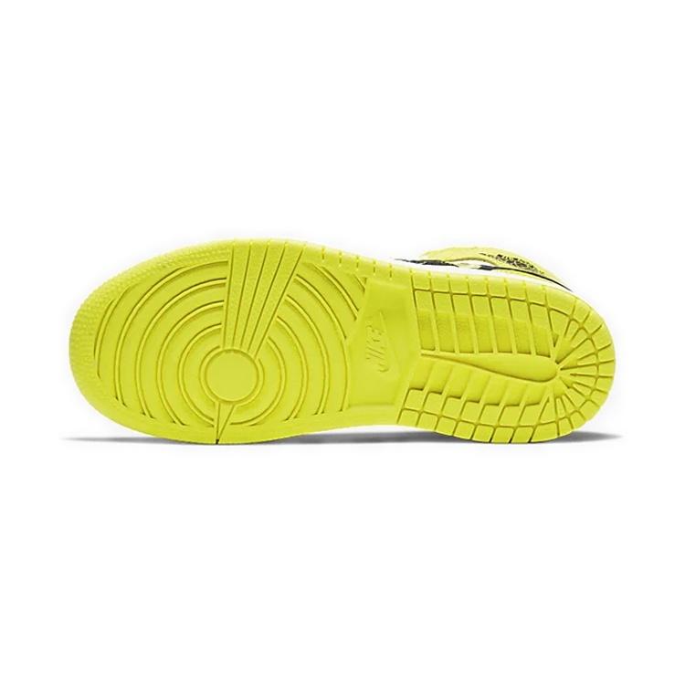 (PS) Air Jordan 1 Mid SE 'Rose Patch - Dynamic Yellow' Kids' AV5173-700
