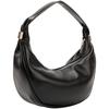 Calvin Klein Minimalist Commuter Niche Pleated Zipper Underarm Bag Crescent Bag Women Handbags Space-Black 4F3010G-UB1