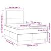 VidaXL Sommier à lattes de Lit avec Matelas et LED, Lit Rembourré, Lit Double, Lit Adulte de Chambre à Coucher Intérieur, 3270241