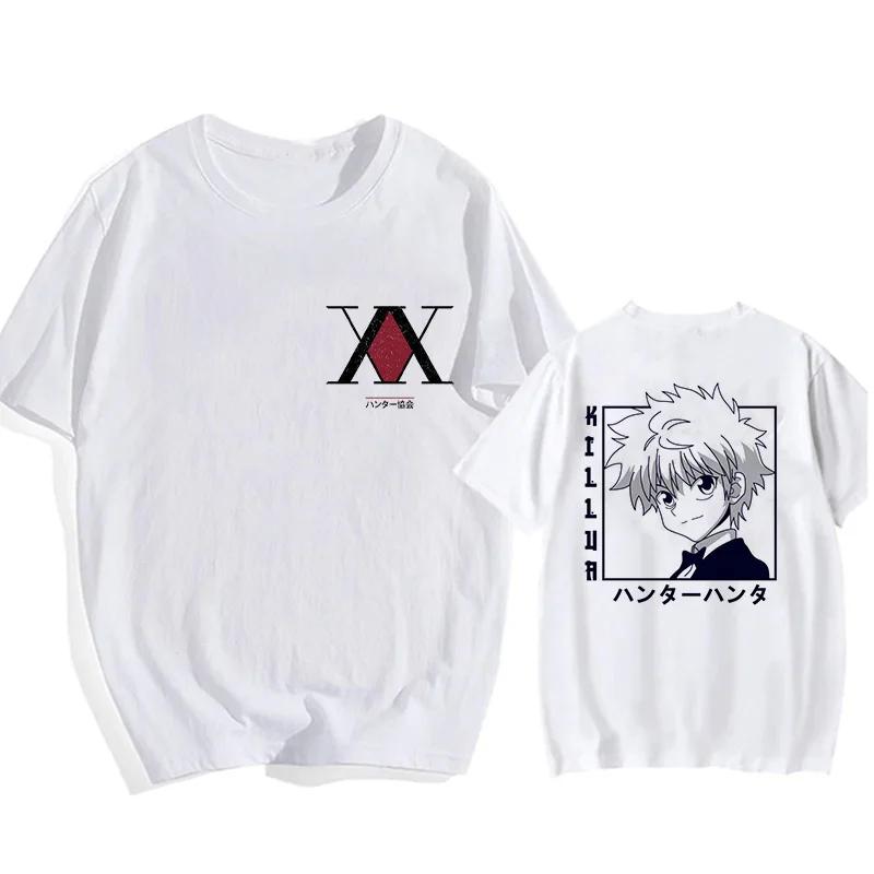 Manga Hisoka Kawaii Hunter X Hunter T Shirt Killua Zoldyck Funny Cartoon Cute Anime T-shirt Kurapika HxH Devil Eye Tshirt Tees