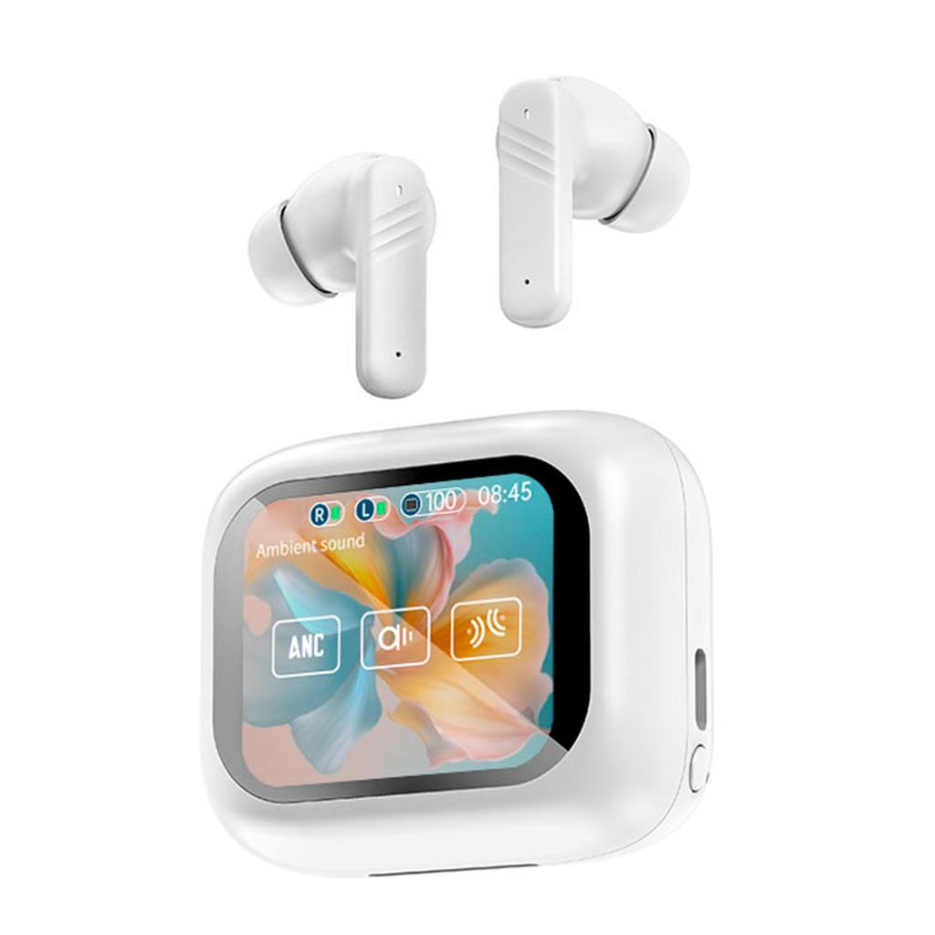 KI-Übersetzungs-Ohrhörer, 5.4 Kabellose Kopfhörer mit Vollfarb-Ladecase, 0,06 s Geringe Latenz Gaming-Headset, ANCCelsiusENC Rauschunterdrückung Ca