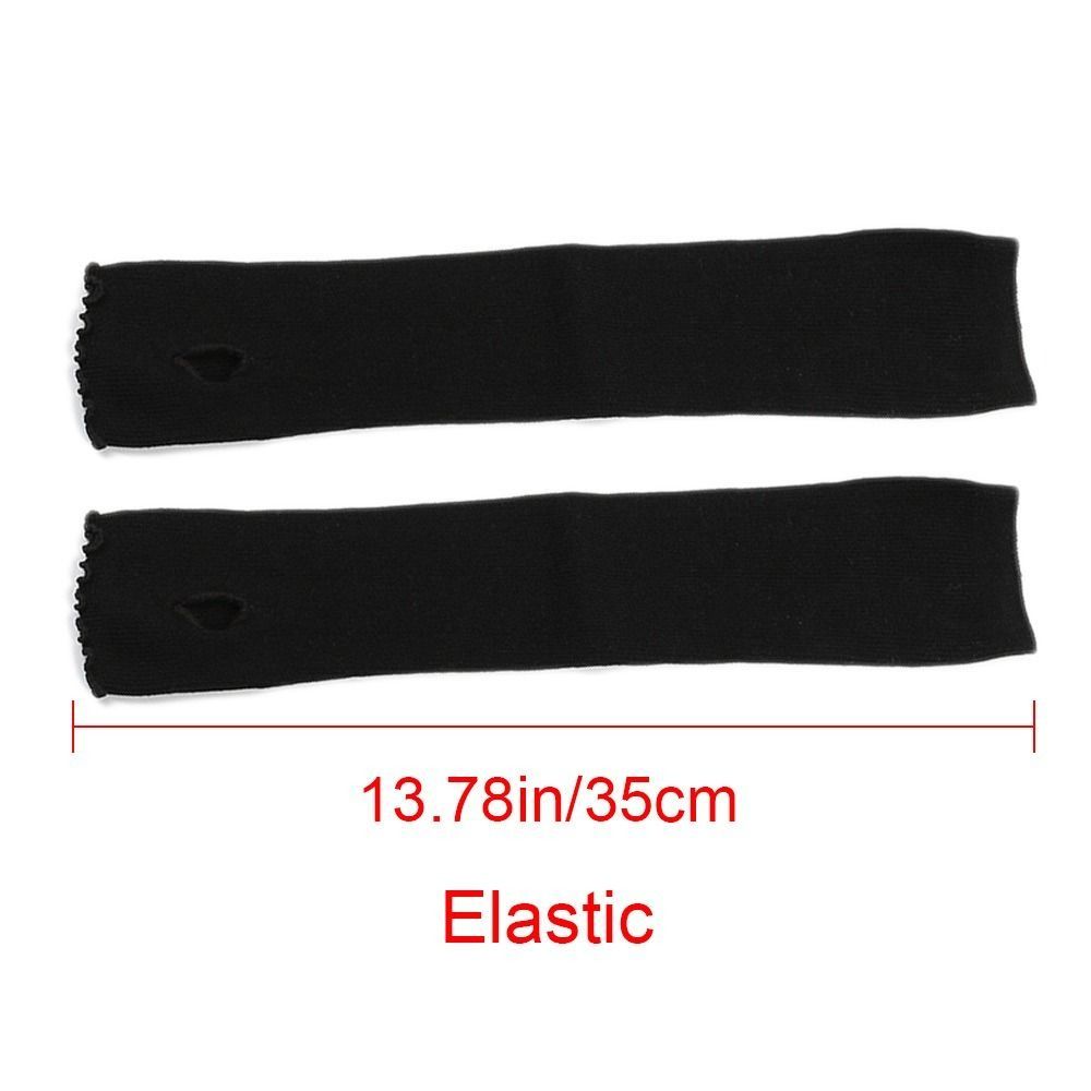Stretchy Fingerless Gloves Long Design Arm Sleeve Y2K Punk Gloves Y2K Aesthetic