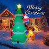 6.89FT Inflatable Christmas Tree Santa Dog Gift Toy Yard Party Decoration Festive Gift LED Lit Xmas Xmas Supplies Home Ornament