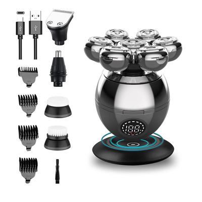 7D Electric Head Shaver for Bald Men - Modern Design Head Shavers Electric Men's Grooming Kit - High Quality Anti-Pinch Cordless and Rechargeable KTY